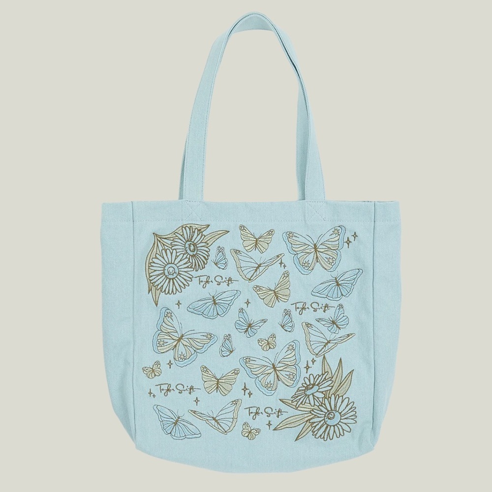 Never used Debut Butterfly Embroidered Taylor Swift Tote Bag - Picture 3 of 12